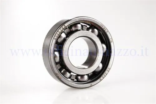 Cuscinetto SKF 6202/C3 aperto, 15x35x11 mm, per lato volano motore Piaggio Ciao. Gioco interno maggiorato C3.