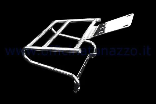 Portaequipajes trasero cromado para Vespa PX - PE (ideal con baúl SHAD)