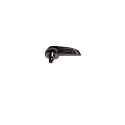 Levetta con righe orizzontali per lo sportello motore delle prime Vespa Smallframe V5A1T, V9A1T e VMA1T con chiusura corrispondente.