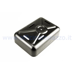Rectifier cover for Vepa GS 150, metal, black (internal dimensions 10.4x7.5 cm)