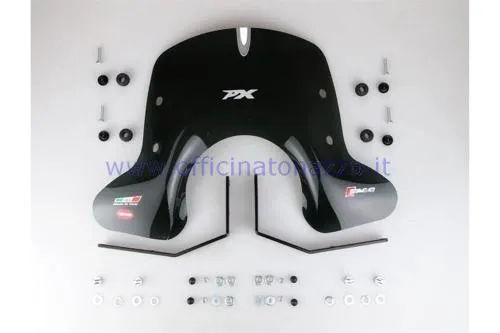 Parabrezza "new design" fumé per Vespa PX