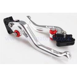 Coppia leve PM PRO in alluminio ricavate dal pieno regolabili per Vespa PX - PE - 50 - Primavera - ET3 - TS - 160 GS - 180 SS - Rally - Sprint - GT - GTR