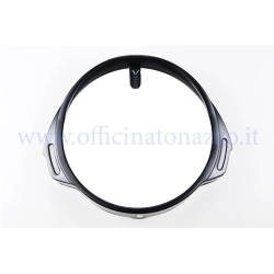 Black aluminium front light frame for Vespa PX- PE