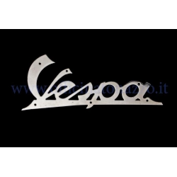 Targhetta anteriore "Vespa" in allumino lucidato per Vespa 98 (1947) , 125 (1948 -1954) , VL 1>3 , VB1