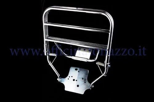 Portapacchi posteriore cromato per Vespa PK - ETS (attacco a piastra)
