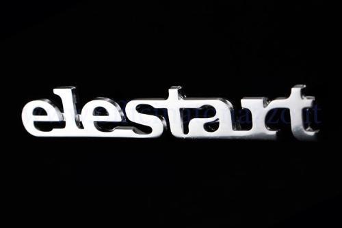 Targhetta cofano "elestart" (distanza fori 73.10mm)