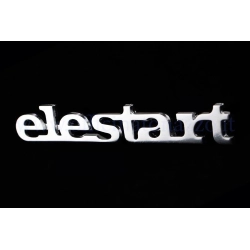 Targhetta cofano "elestart" (distanza fori 73.10mm)