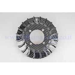 Ventola per volano accensione Parmakit di colore carbon look peso 180 gr