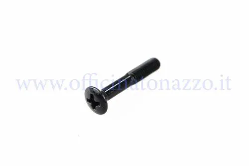 Vite Grabor M4x22 nera con impronta a croce per coperchi devioluci e deviofrecce Vespa 50 Special, PK, PX e T5.