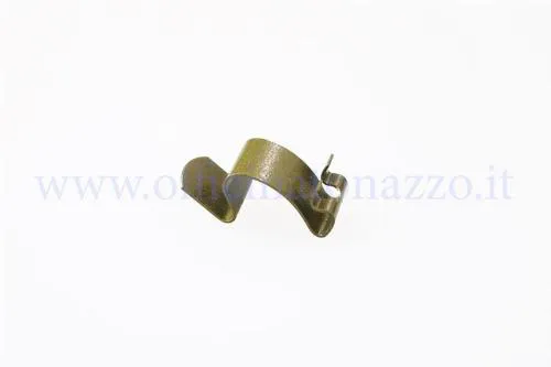Molletta di fissaggio del portalampada alla parabola del fanale anteriore per Vespa 150 VL2T e VL3T del 1955-1956. Fornitura singola.