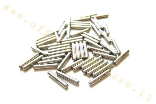 Set rullini perno ingranaggio multiplo, 2.5x7.8mm (23 pezzi), per Vespa 98 - 125 V1>15T - V30>33T - VU - Hoffmann A/B - Ape A - A1 - 15T