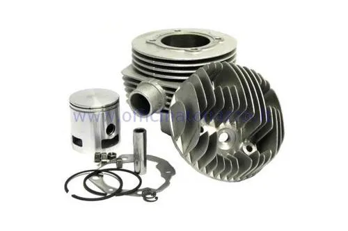 Cilindro Pinasco 75cc en fundición, 5 trasvases para Vespa 50 automática