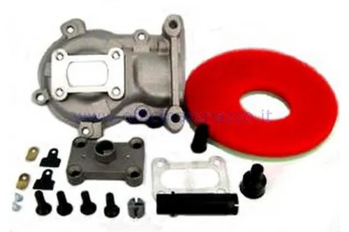 Carter Pinasco 25020881 lamellare a doppia aspirazione, variante Ø42, per ciclomotori Piaggio Ciao, Si, Bravo, Boxer, CBA e Grillo compatibili.