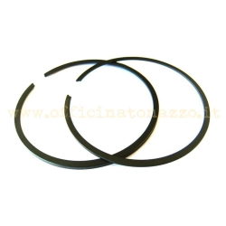 Coppia fasce elastiche Pinasco Ø63,8 mm per cilindri 177 in ghisa a 2 o 3 travasi ante 2014, con fascia superiore a L. Verificare il pistone.