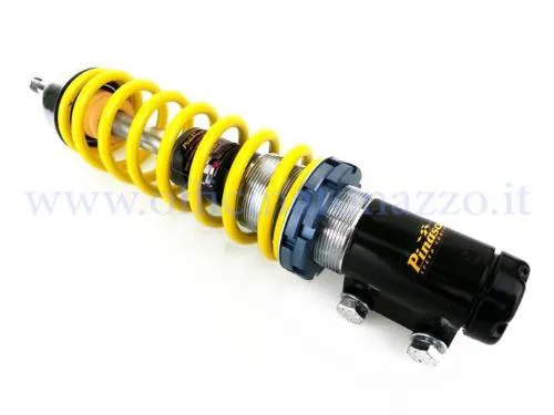 Ammortizzatore anteriore Pinasco regolabile per Vespa PK 125 / LX 50-125-150.Colore molla giallo.