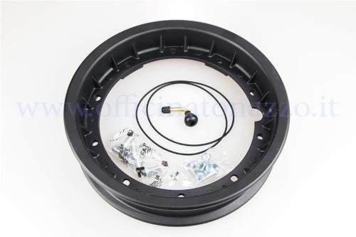 Cerchio tubeless in lega scomponibile canale 2.10x10" nero per Vespa PX - 50 - Primavera - ET3