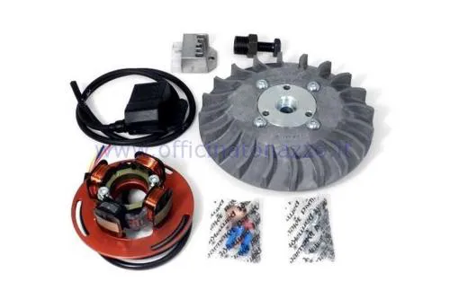 Parmakit variable advance ignition cone 20 - 1.0 kg with flywheel machined from solid for Vespa PX 125/150/200 - PE200 (grey fan)