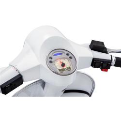 Cuentakilómetros y cuentarrevoluciones digital 2.0 con fondo blanco para Vespa PX 125/150/200 Arcobaleno - Millenium - también apto para Vespa GTV/GT 60 125-300cc