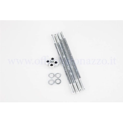 Kit prigionieri cilindro Polini completo di dado e rondella (4 Pz) 7x158