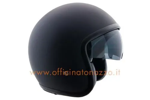 Helmet model VINTAGE 133A, rubberised black, size S (55-56 cm)