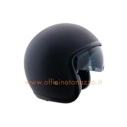 Casco modelo VINTAGE 133A, negro engomado, talla S (55-56 cm)