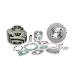 Cilindro Malossi MRH 135cc in alluminio aspirazione al carter o lamellare al Cilindro per Vespa Primavera - ET3 - Ape 50