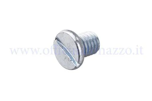 Tappo filettato M8x10 mm a testa bassa con intaglio per il foro di carico olio dei motori Vespa largeframe compatibili. Equivalente ai riferimenti 030280 e S30280.