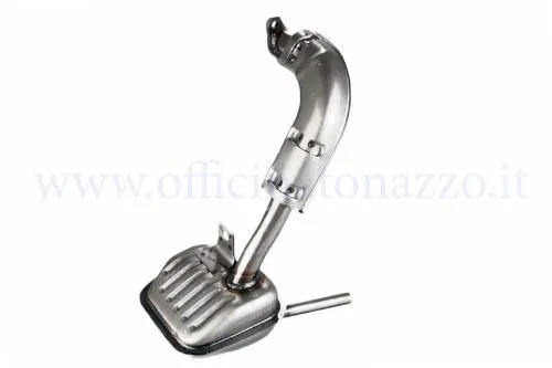Marmitta RMS tipo originale in acciaio per Vespa 50 N, L, R e Special. MPN 100751000, EAN verificato; ricambio indicato come non omologato.