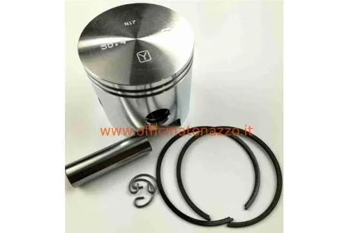 Pistone completo Olympia 56065PT50.4 Ø50,4 mm per rettifica di Vespa 50, PK 50 S/XL/N/V/Rush/FL/FL2/HP e Piaggio Ape 50 compatibili.