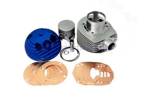 Cilindro Parmakit 195cc TSV GT Ø66 corsa 57mm in alluminio candela laterale per Vespa PX 125/150