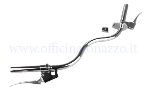 Manubrio di ricambio per Vespa 125 V30T-V33T. Confrontare serraggio, passaggi cavi e attacchi di leve, selettore e acceleratore.