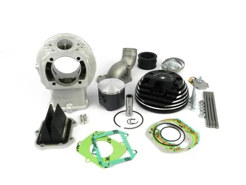 Parmakit W-Force Sixty Six 57930.00: cilindro alluminio Ø66, corsa 51, biella 110, spinotto 16 e aspirazione lamellare per Vespa.