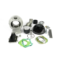 Parmakit 175cc Sixty six cylinder Ø66, 110mm aluminium connecting rod, reed valve intake, side spark plug for Vespa Primavera - ET3