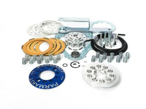 Parmakit Challenger complete clutch, 10 springs, 4 sintered discs for Vespa 50 - Primavera - ET3 - PK