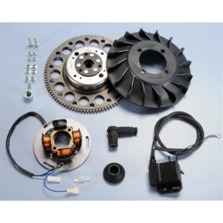 Polini 171.0550 per Vespa PX e PE con avviamento elettrico: volano 1,4 kg, impianto 12V, anticipo variabile e GTIN 8054705041952.