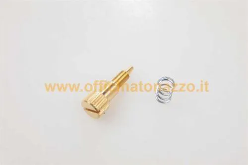 Minimum air adjustment screw and long spring for Polini carburettor