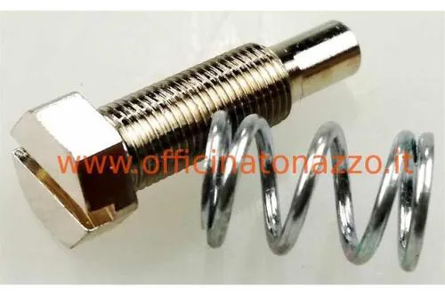 Standard minimum adjustment screw and spring for Polini carburettors Ø17.5 - Ø19
