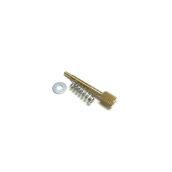 Vite del minimo Polini con molla per carburatori PWK 32 e 34 mm. Ricambio 342.0121 con filetto passo 0,5 mm; verificare il corpo carburatore.