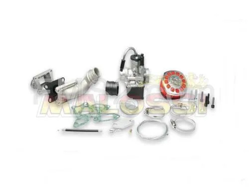 Kit alimentazione lamellare al cilindro Malossi completo di carburatore Ø25 per cilindro 135cc per Vespa 50 - Primavera - ET3