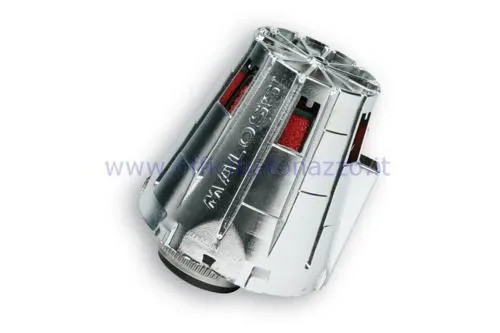 Filtro aria conico Malossi imbocco Ø 44mm con cuffia cromata per carburatore PHBL 24/25