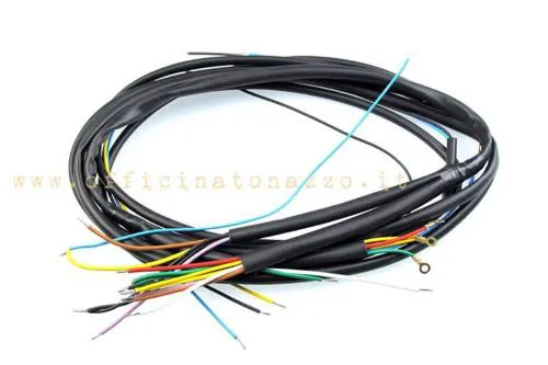 Cablaggio completo senza batteria per Vespa VNB6T, GT, GTR, TS, Super, Sprint, Sprint Veloce, 180 Rally e VBB1 compatibili.
