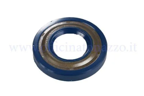 Paraolio Corteco NBR blu 22,7x47x7/7,5 mm lato frizione per Vespa 50, Primavera, ET3, PK e Ape 50 compatibili. GTIN 3358960040008.