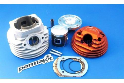 Cilindro Parmakit 135cc SP 09-EVO Ø60 in alluminio biella 97 candela laterale con traversino su scarico per Vespa Primavera - ET3