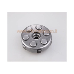 Frizione completa F.A. Italia con 4 dischi, 6 molle, flangia da 97 mm e pignone Z22 per Vespa GT, GTR, GL, Sprint, TS e Super compatibili.