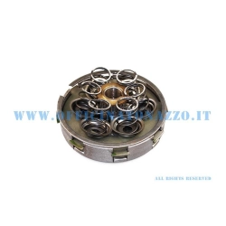 Gruppo frizione completa 3 dischi 6 molle Ø flangia 97mm pignone Z20 per Vespa PX 125/150 dall'81 (versione Arcobaleno compresa)