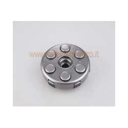 Gruppo frizione completa 4 dischi 6 molle Ø flangia 97mm pignone Z22 per Vespa PX 125 1° serie