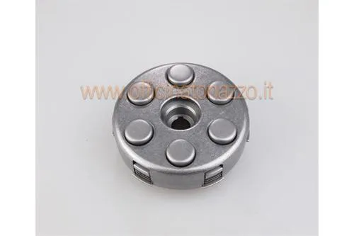 Complete clutch assembly, 4 discs, 6 springs, flange Ø 97 mm, pinion Z22 for Vespa PX 125 1st series