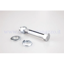 Bullone CIF 20012-K M10x65 mm con dado e rondelle, versione lunga per fissare al manubrio la staffa specchietto di Vespa d'epoca.