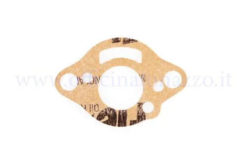 Guarnizione RMS 100703970 in carta tra filtro aria e carburatore Dell'Orto SHB 16/10 o 16/16 per Vespa Smallframe compatibili.