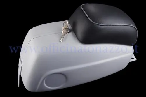 Maleta portaobjetos para Vespa 50SS y 90SS 2ª serie (almohadilla y cerradura incluidas)